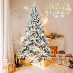 5ft Flocked Christmas Tree with 768 Tips