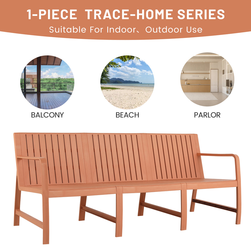 Summer 1-Piece Indoor/Outdoor 3-Seater Sofa