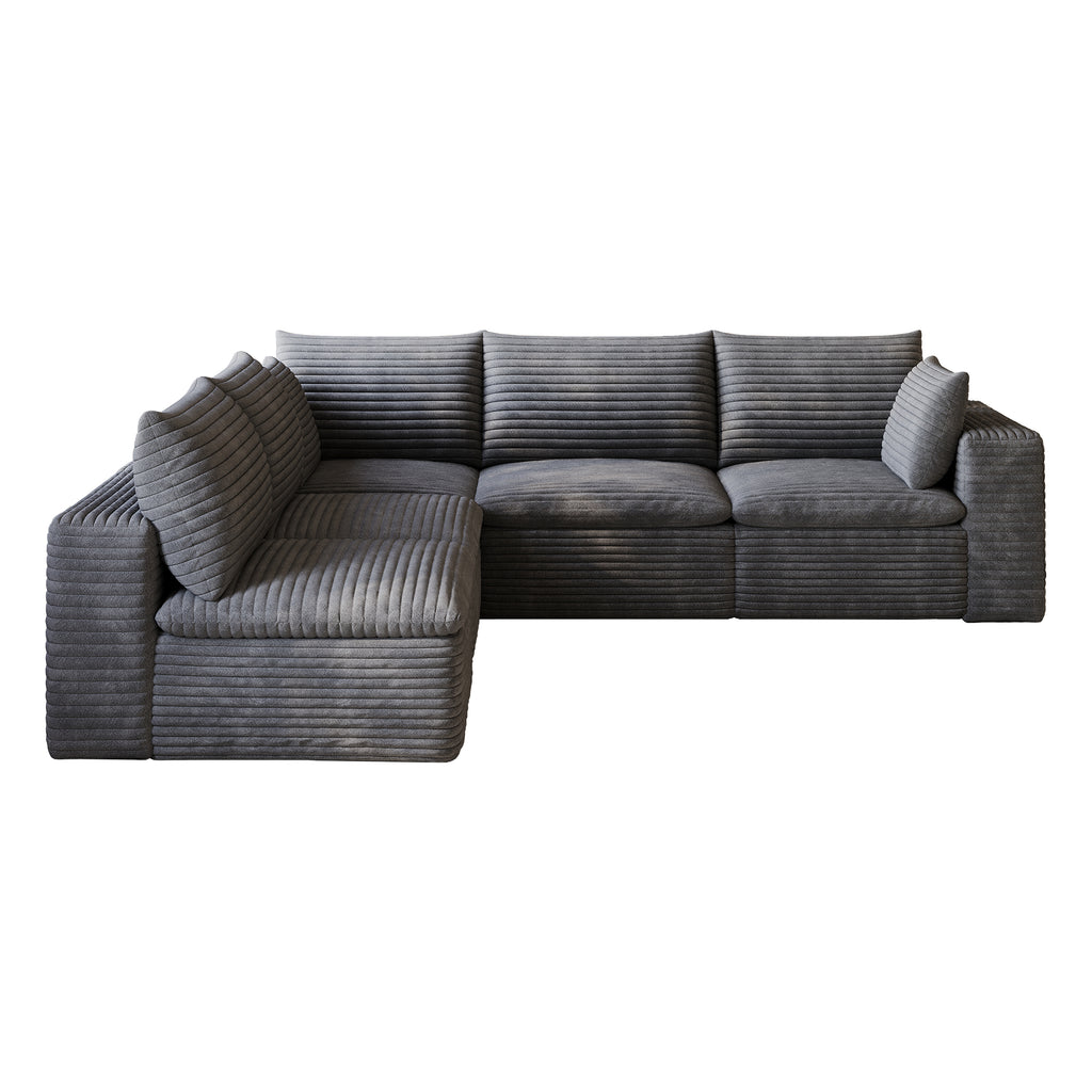 Cloud Sofa - Corduroy Fabric Deep Seat Couch