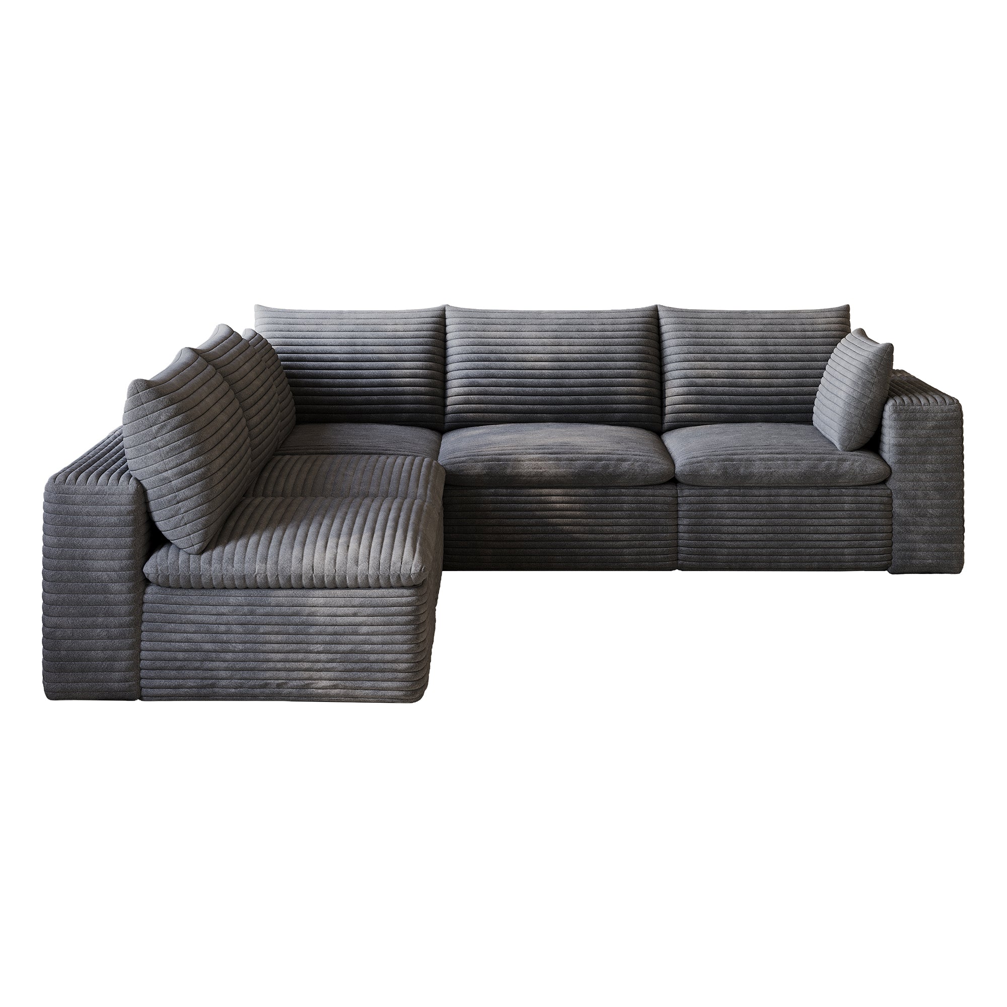 Cloud Sofa - Corduroy Fabric Deep Seat Couch