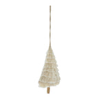 Fringes Embellished Tree Shape Ornament Set of 6