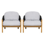 Grotta Outdoor Wood Club Chair