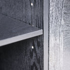 45" W Storage Cabinet with 3 Mirrored Acrylic Doors