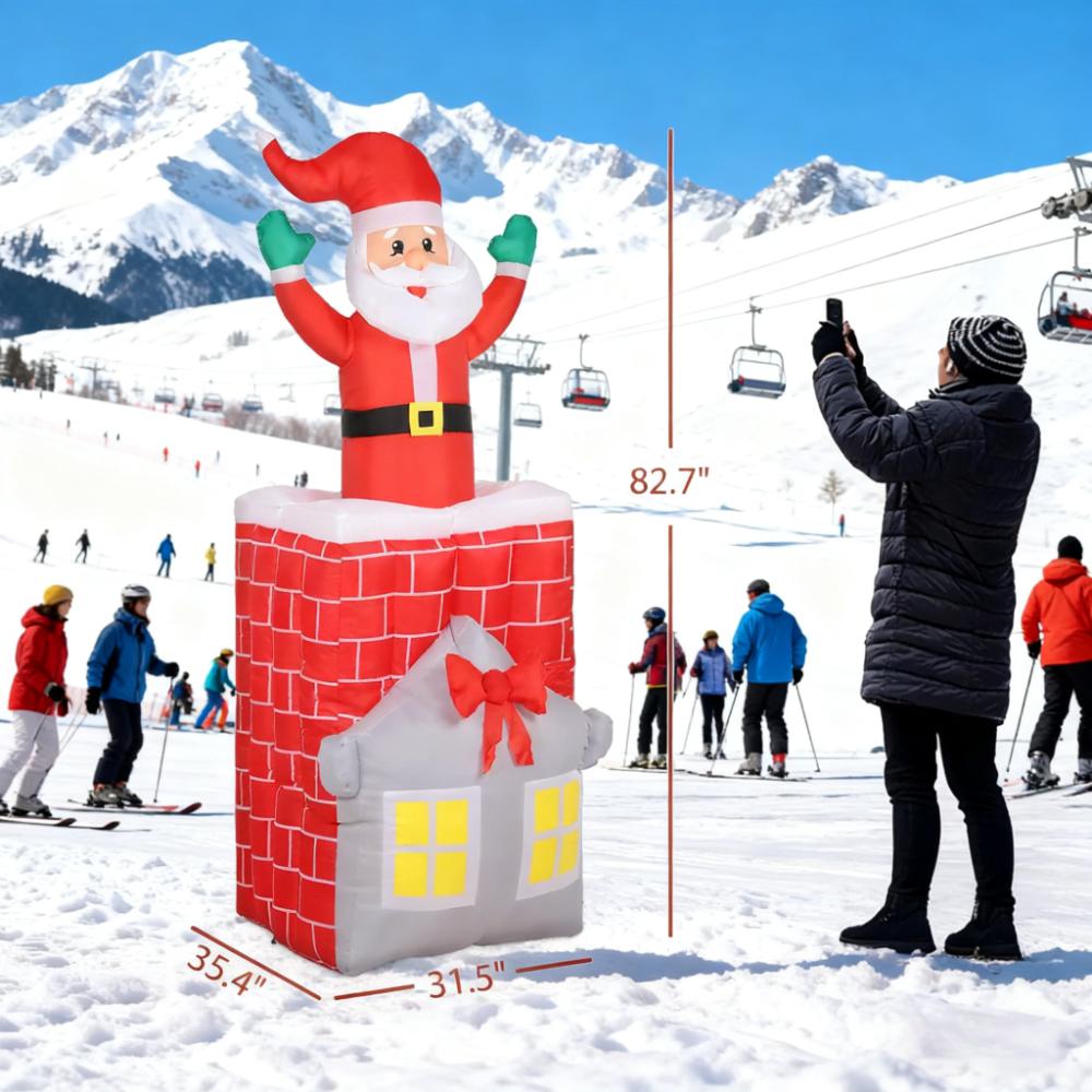 7FT Christmas Inflatable Santa Claus Figure for Indoor Party