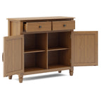 Connaught Solid Wood Entryway Storage Cabinet in Light Golden