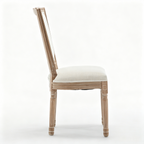 Farmhouse Solid Wood Frame Dining Chairs with Cushioned