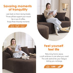 Compression Sponge L-Shape Sectional Sofa with Curved Chaise