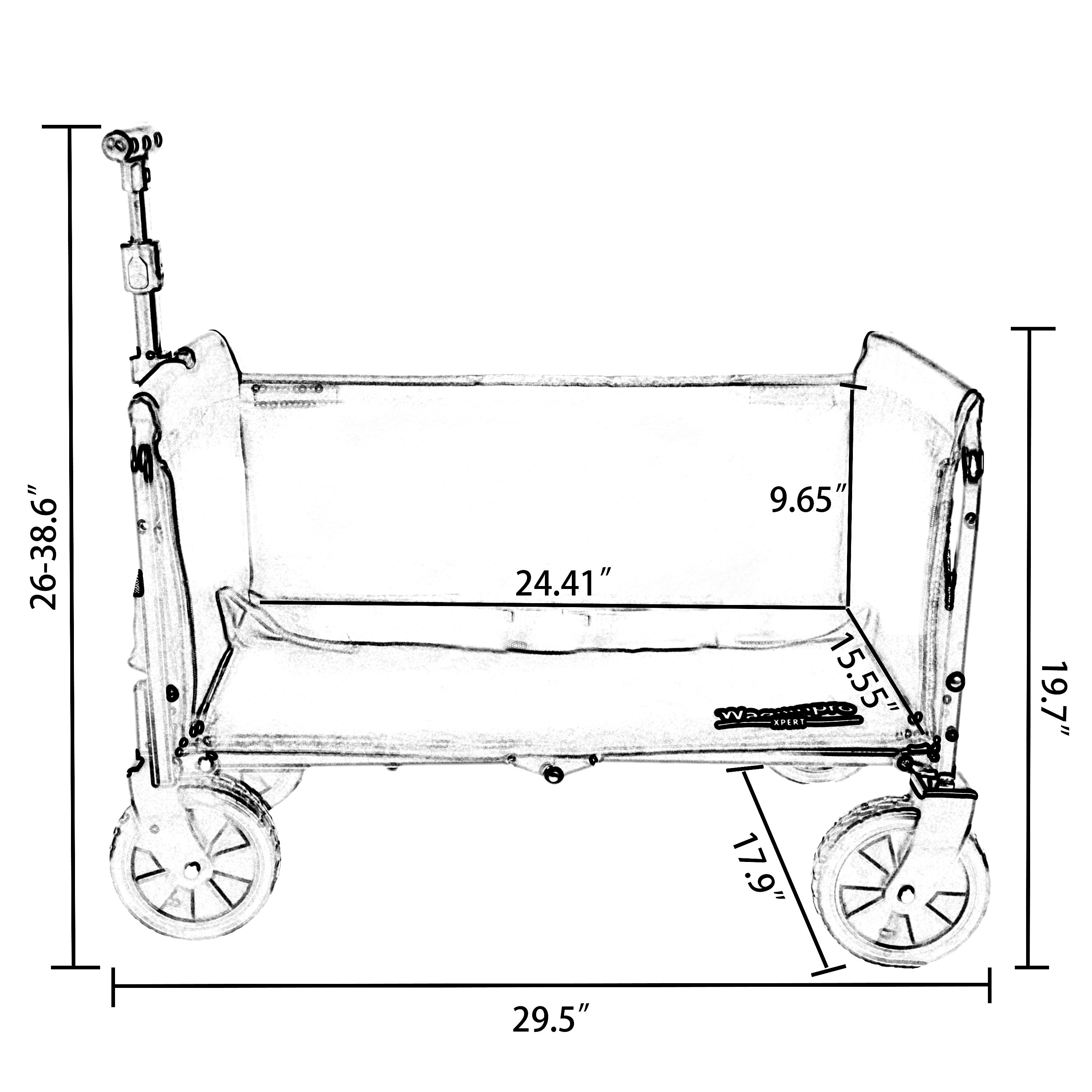 All-in-One Convertible Folding Camping Wagon Cart
