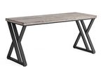 55” Modern Writing Desk with Z-Shaped Metal Legs