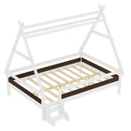 Full House Platform Bed with Stairs