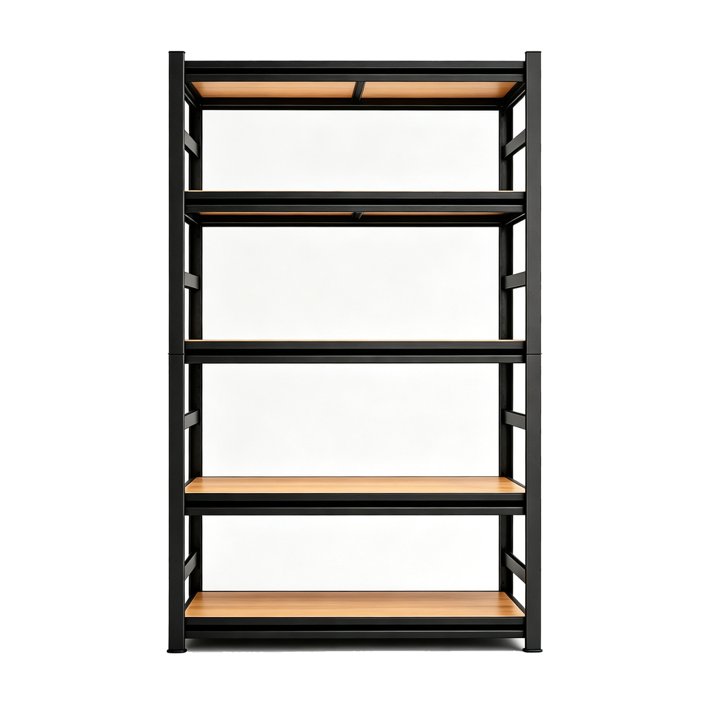 63-Inch Height Storage Shelving Unit with Five-Tier Adjustable Shelves