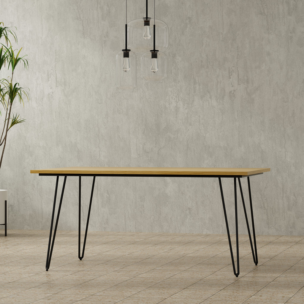 Hunter Dining Table in Brown and Light Brown
