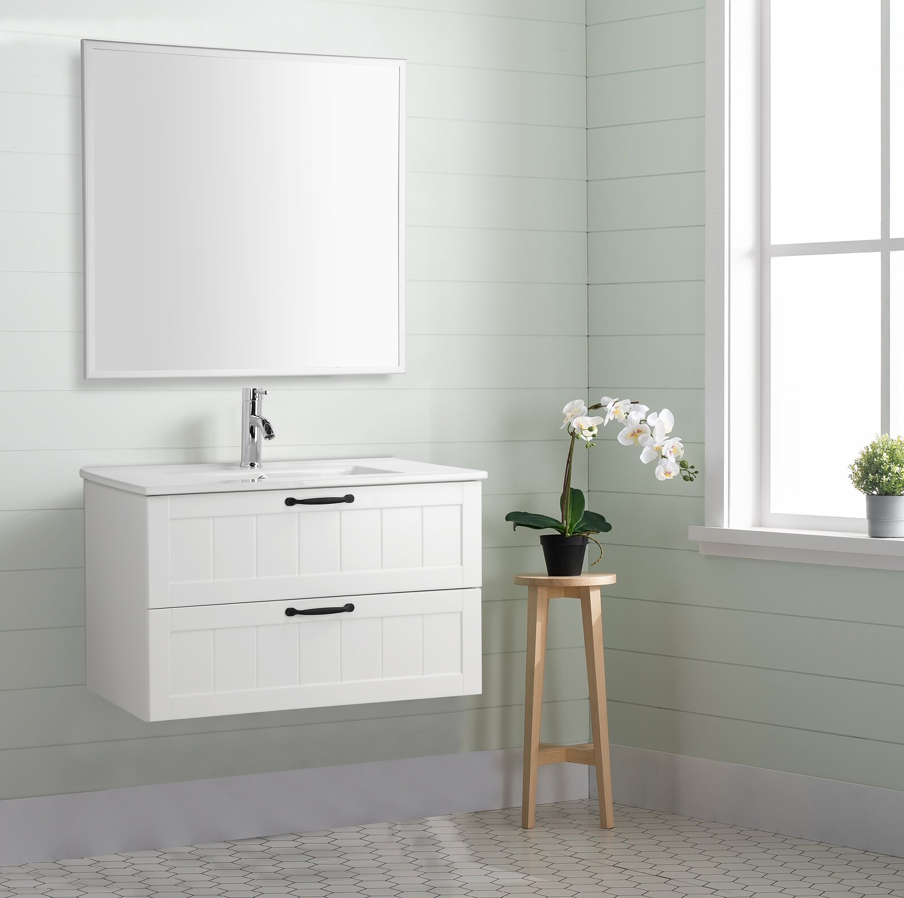 31.5" Bathroom Vanities Cabinet with Sink Combo