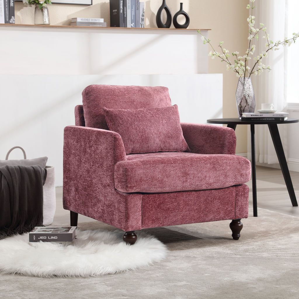 Wood Frame Armchair - Modern Accent Chair