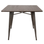 36" Farmhouse Dining Table in Antique Finish