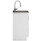 Reed Deluxe 24" Laundry Cabinet with Pull-out Faucet and Stainless Steel Sink