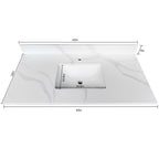 43-Inch Quartz Bathroom Vanity Top