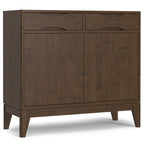 Harper 40 Inch Wide Solid Wood Entryway Storage Cabinet
