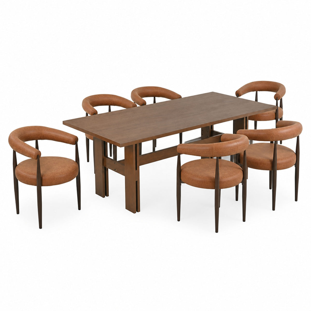 7‑Piece Dining Table Set, 71"