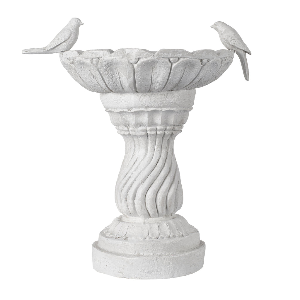 16.54" Garden Bird Bath Statue, Resin