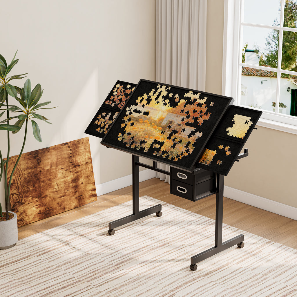 1000 Pieces Jigsaw Puzzle Metal Table Board