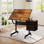 1500 Pieces Jigsaw Puzzle Table with Wheels - Black