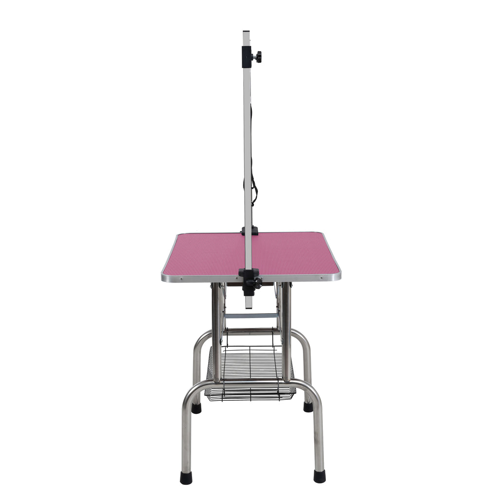 46" Folding Dog Pet Grooming Table in Pink Color