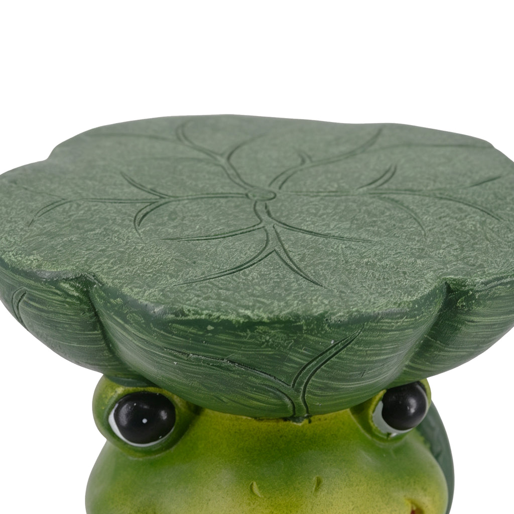 Frog Stool Garden Statue