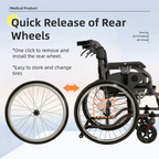 Aluminum Foldable Lightweight Adult Wheelchair