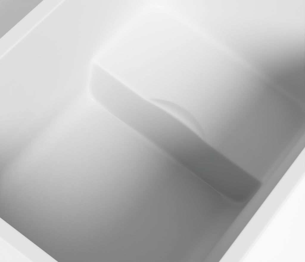47" Acrylic Freestanding Bathtub with Seat