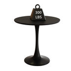Black Round Modern Dining Table