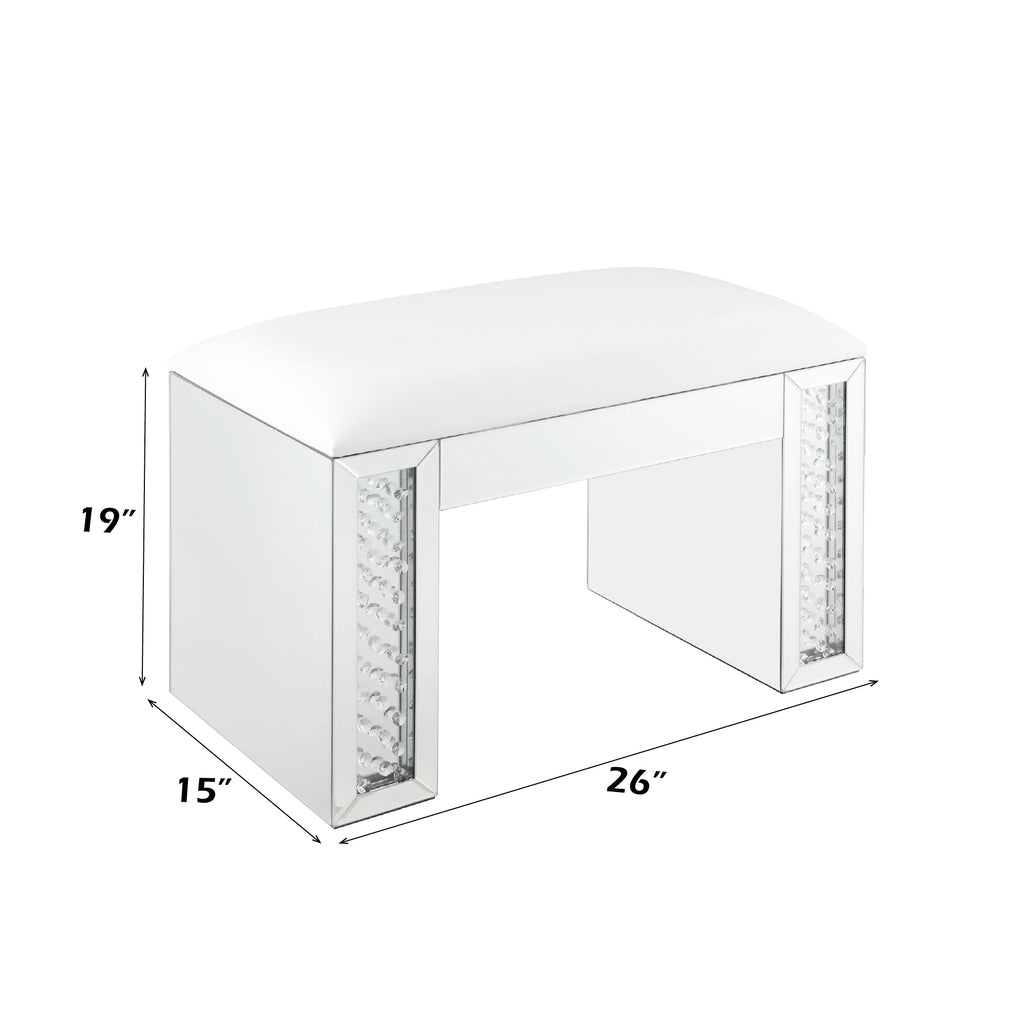 Nysa Rectangular Armless Stool