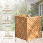 3-Panel Outdoor Air Conditioner Fence Screen