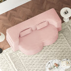 Modern Floor Sofa with 2 Pillows