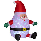 Inflatable Christmas Santa Claus with Rotating Light