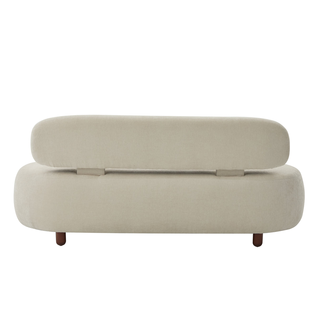 Lunara 66 in. Modern Curved Upholstered Chenille Sofa