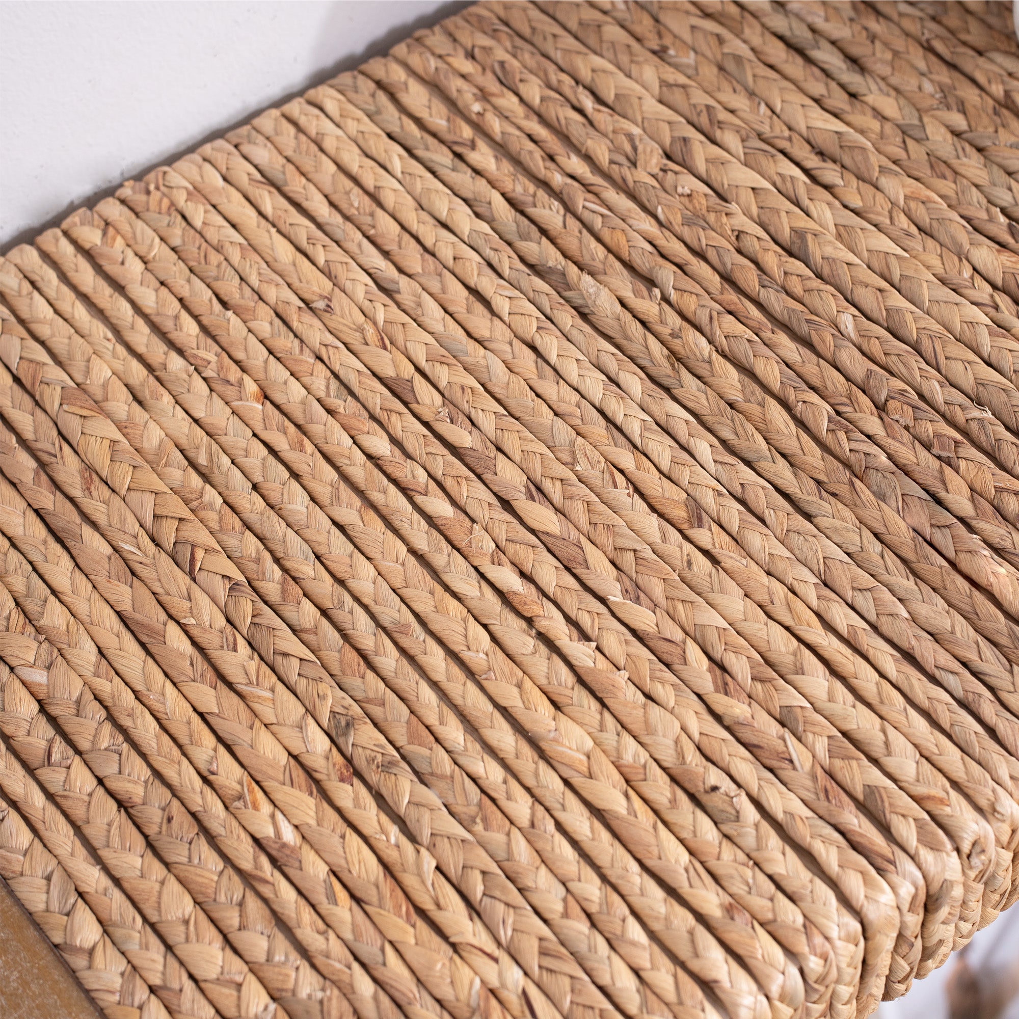 Natural Seagrass Console Table