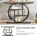 41.3" Industrial Console Table, 4-Tier