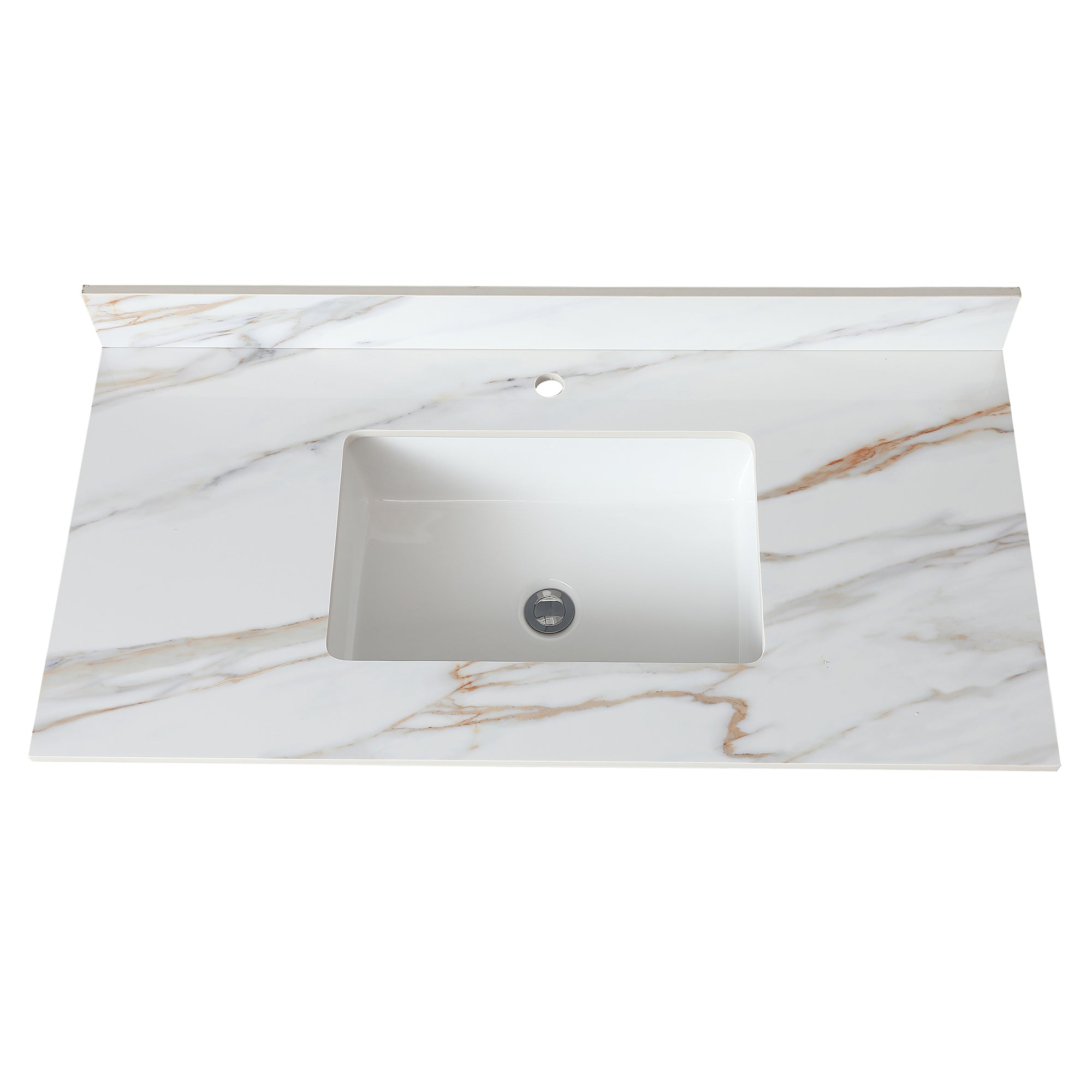 43 Inch Marble Vanity Top with Undermount Rectangular Sink