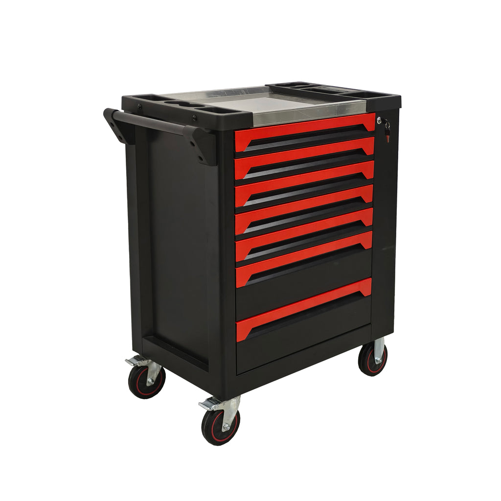 7 Drawer SPCC Rolling Tool Chest with 258-PCS Complete Tool Set