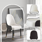 Modern PU Sponge-Filled Dining Chair Set