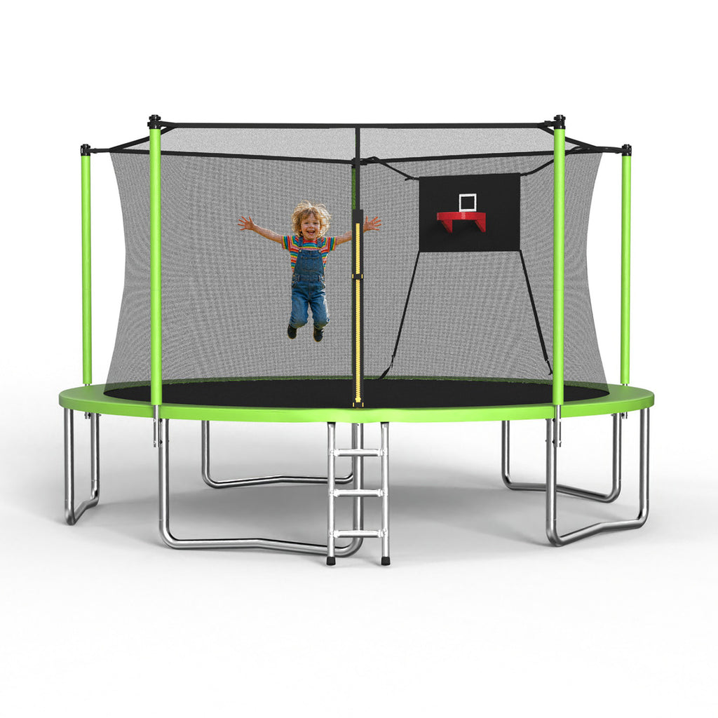 14FT Trampoline with Enclosure Net