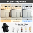 5-Light Matte Bathroom Vanity Wall Light