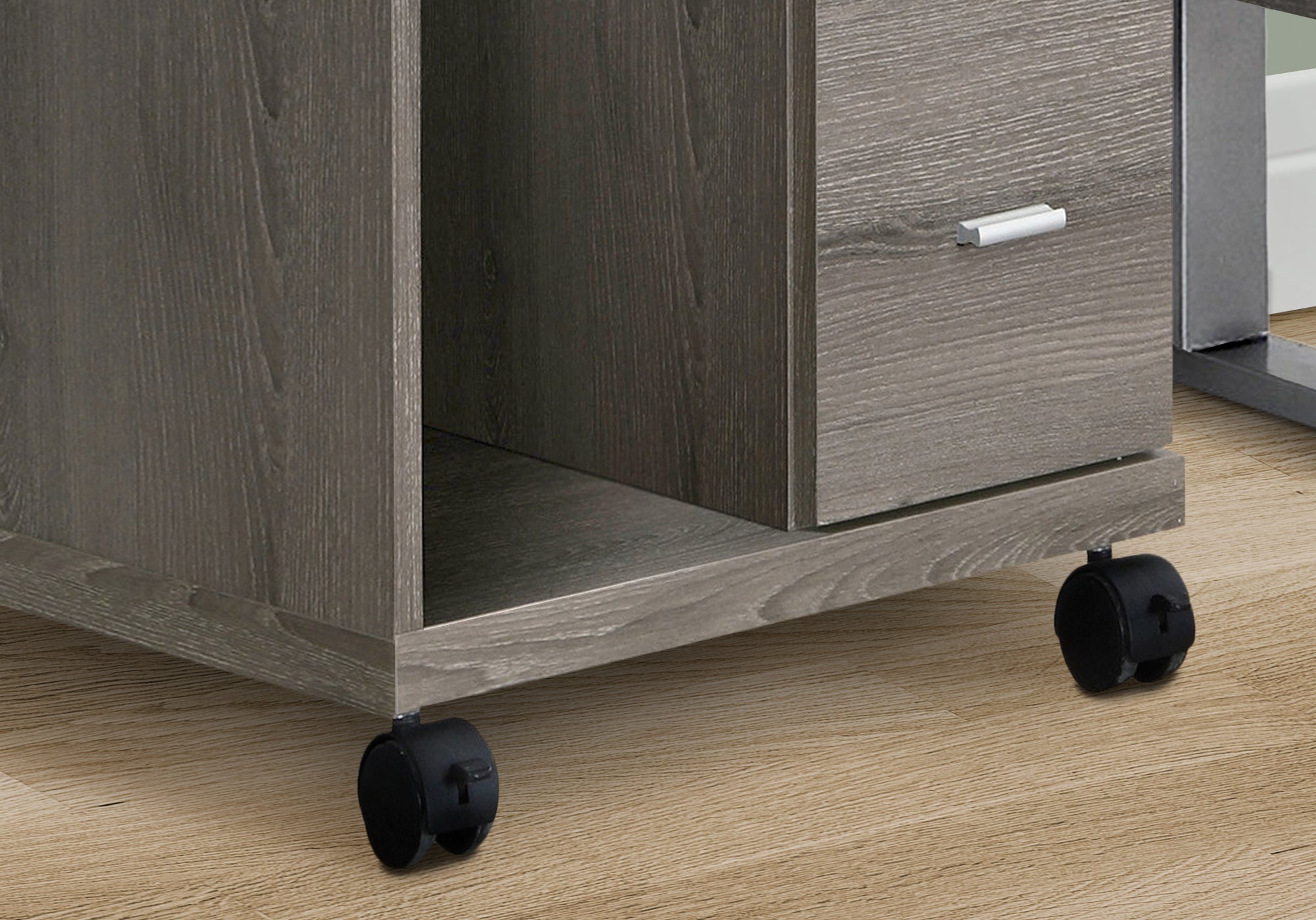 Rolling File Cabinet with Storage
