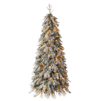Snowy Cascading Christmas Trees 3-Piece Set
