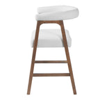 26'' Seat Height Bar Stools with Back, Set of 2