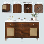 60" Bathroom Vanity with SMC Sink