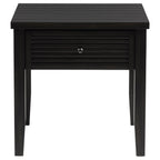 Sutter Distressed Java 1-Drawer Square End Table