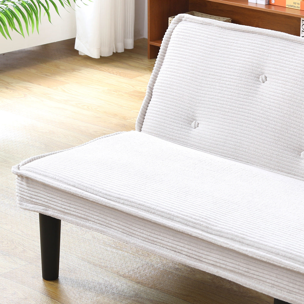 66-Inch Corduroy Sofa Bed
