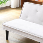 66-Inch Corduroy Sofa Bed